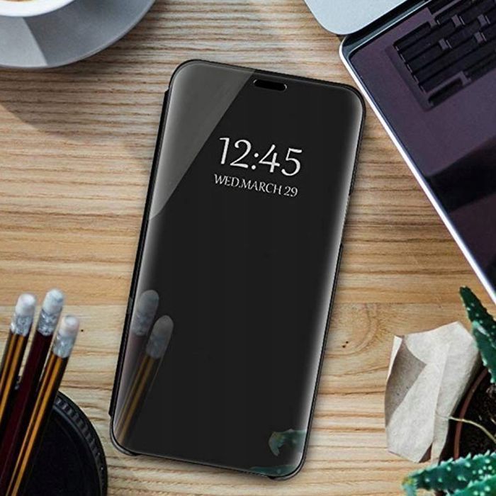 Etui Pokrowiec Z Klapką Do Huawei P Smart Pro I Honor Y9S Czarny