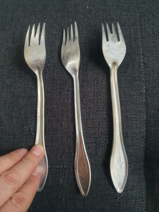 Stare widelce prl 3 szt