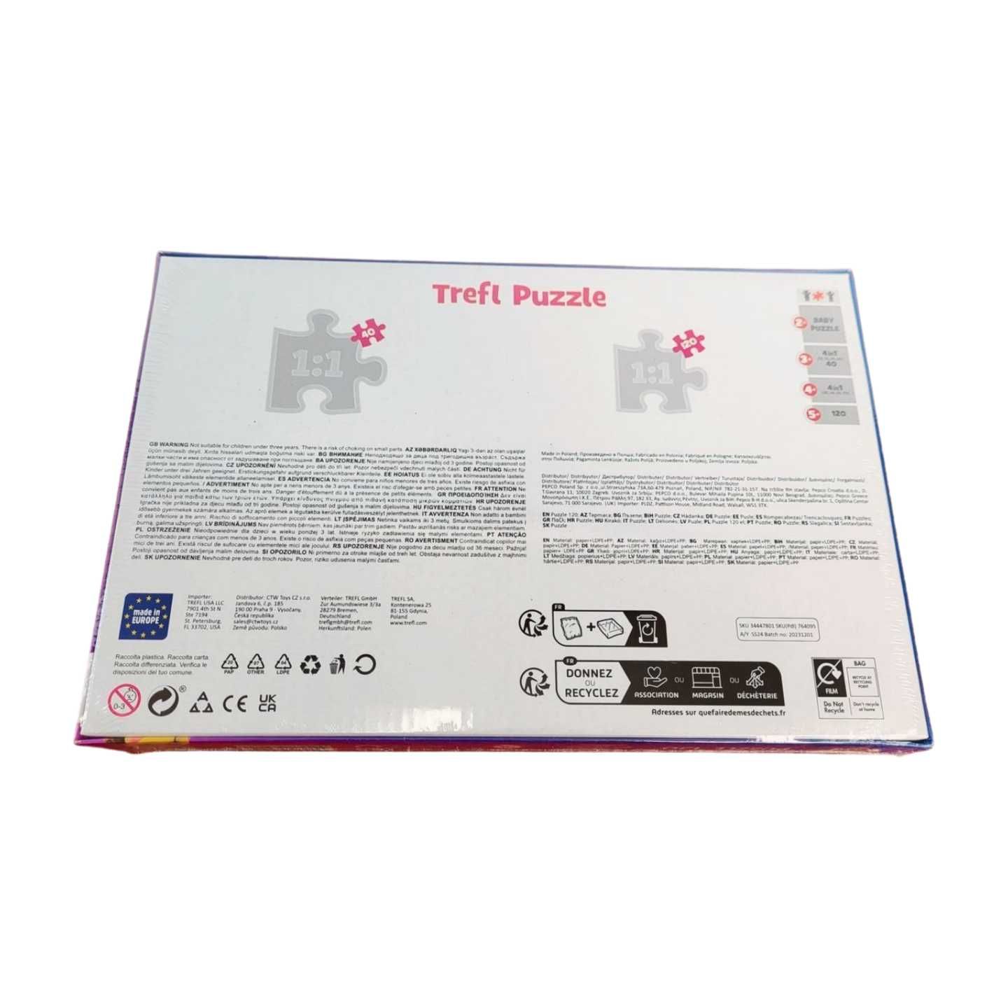 Puzzle dla dzieci Psi Patrol 120 elementów 4 obrazki nowe