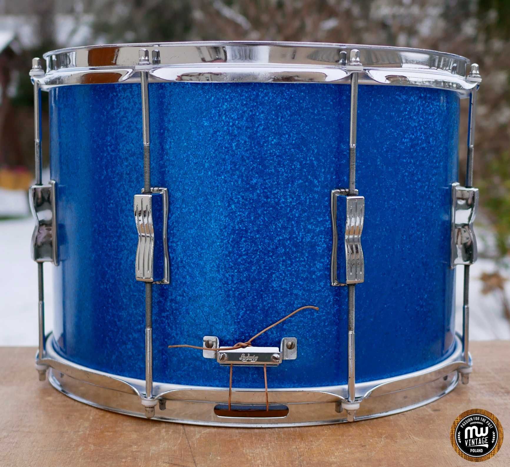 Werbel Ludwig 3-ply 14" x 10" 1970 Blue Sparkle ‼️