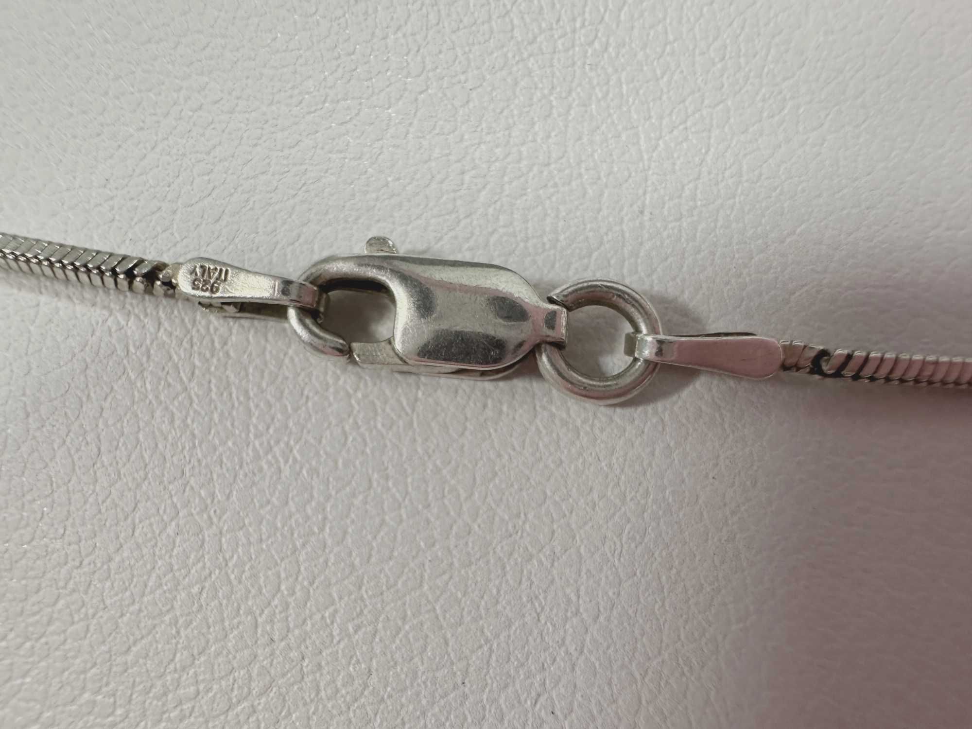 Klasyczny delikatny srebrny łańcuszek żmijka/linka 4,91G 925