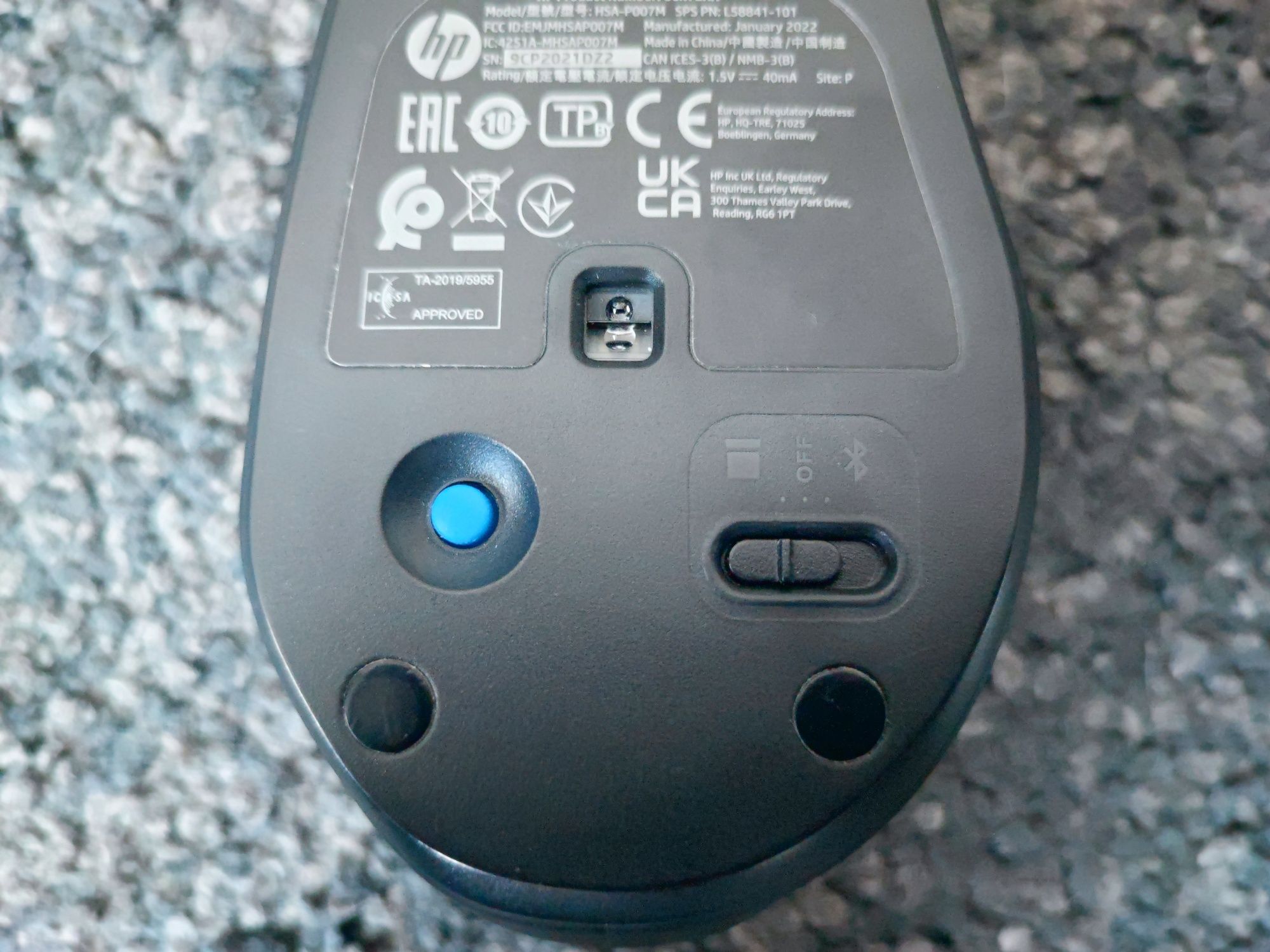Rato HP com conexão por pen ou bluetooth