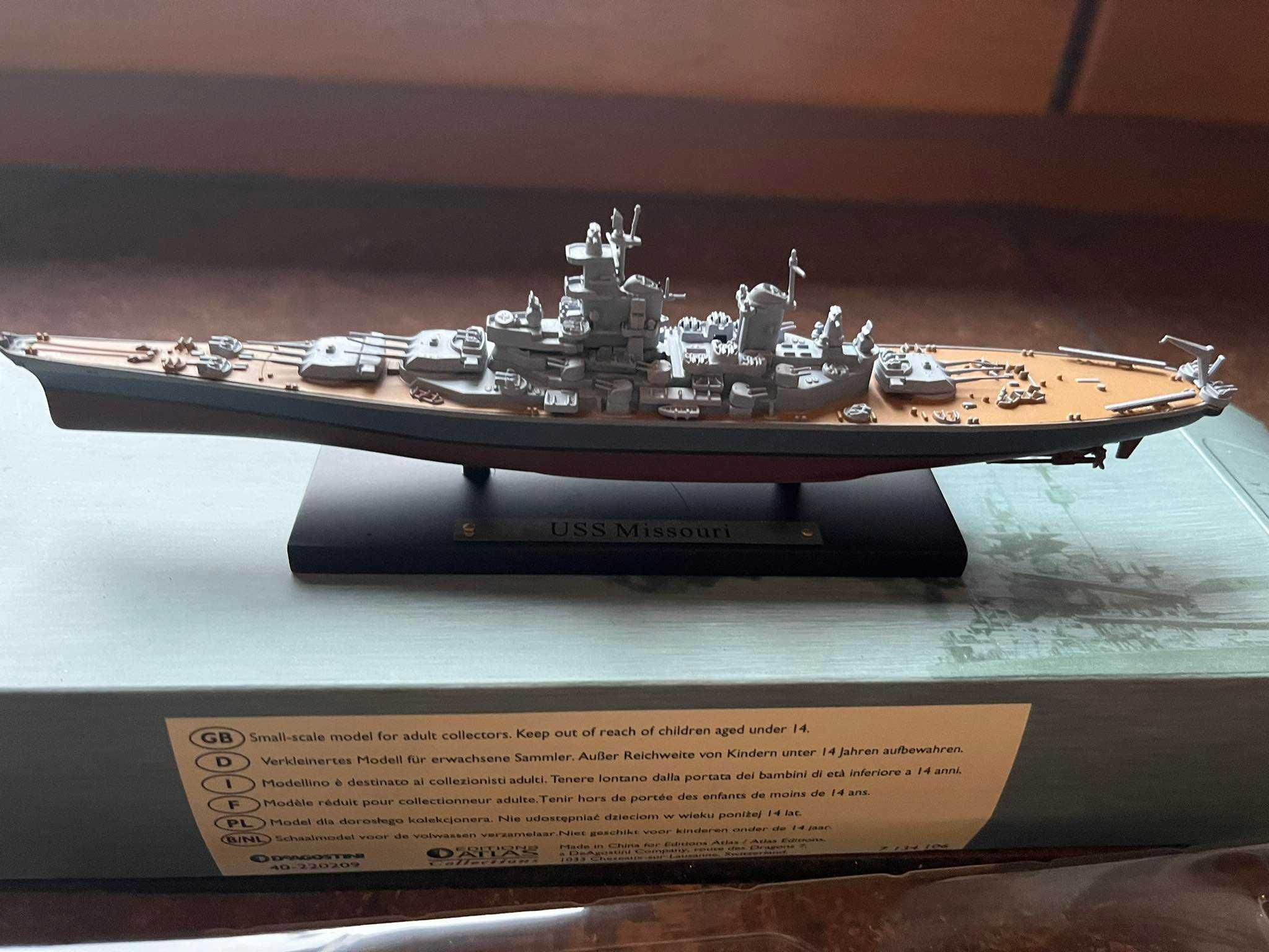 Okręt statek USS Missouri model Deagostini