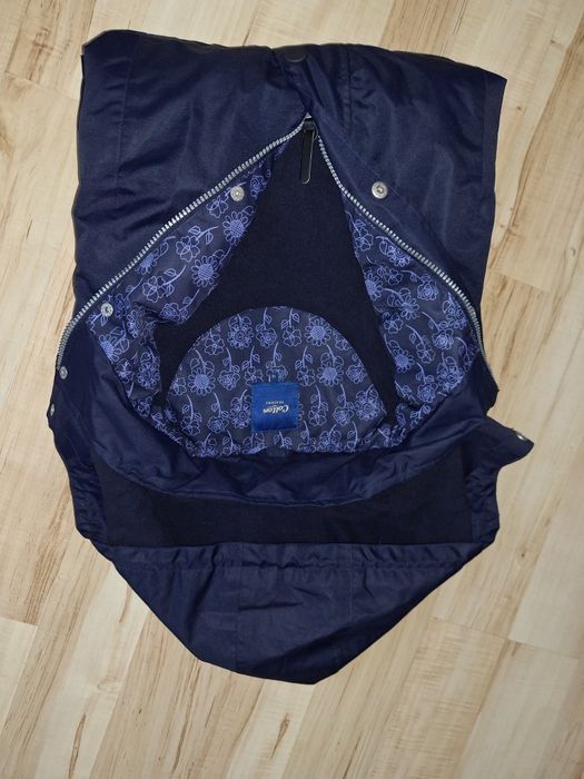 Cotton XL / XXL Kurtka parka zimowa damska – granatowa,kaptur, casual