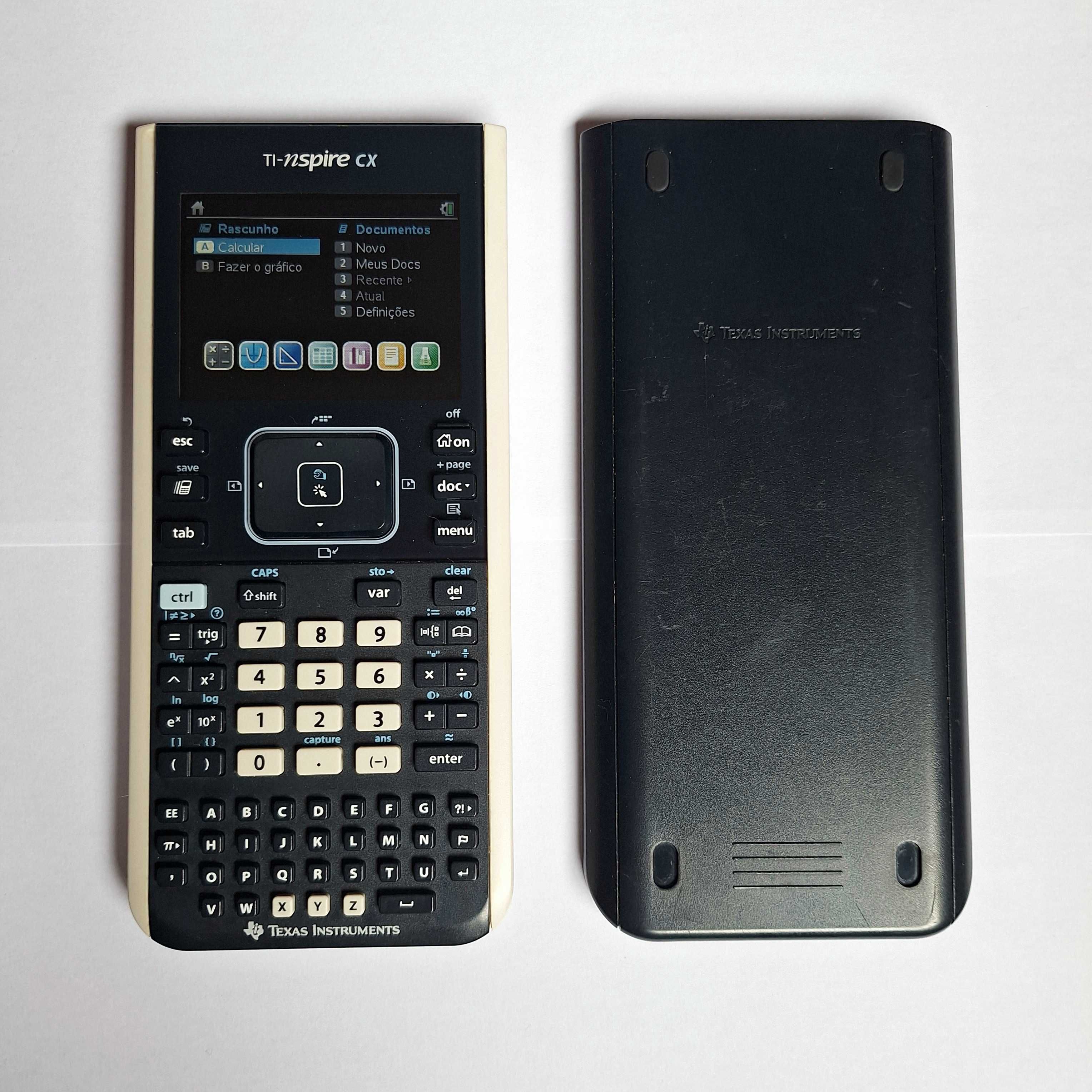 Calculadora Gráfica TI-Nspire CX – Usada (com cabos originais)