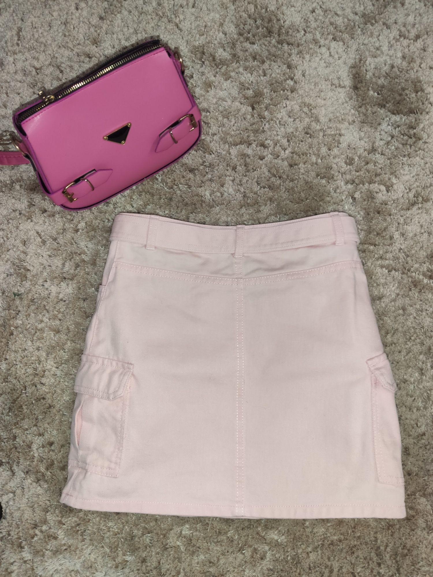 Джинсовая юбка на девочку 8-9 лет. Джинсова спідниця рожева