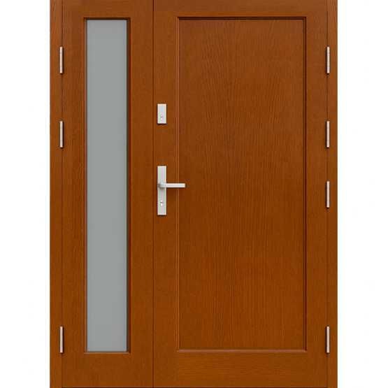 Drzwi zewnętrzne drewniane DERPAL DPN-18 lewe