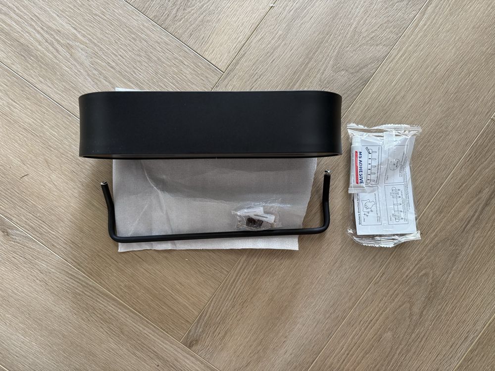 Półka łazienkowa wieszak na recznik 2 w 1 30cm