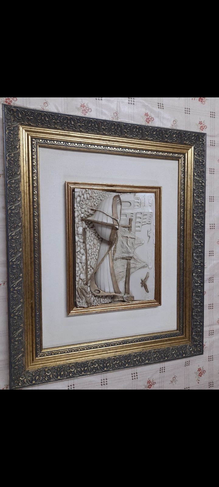 Quadro com temática de barcos