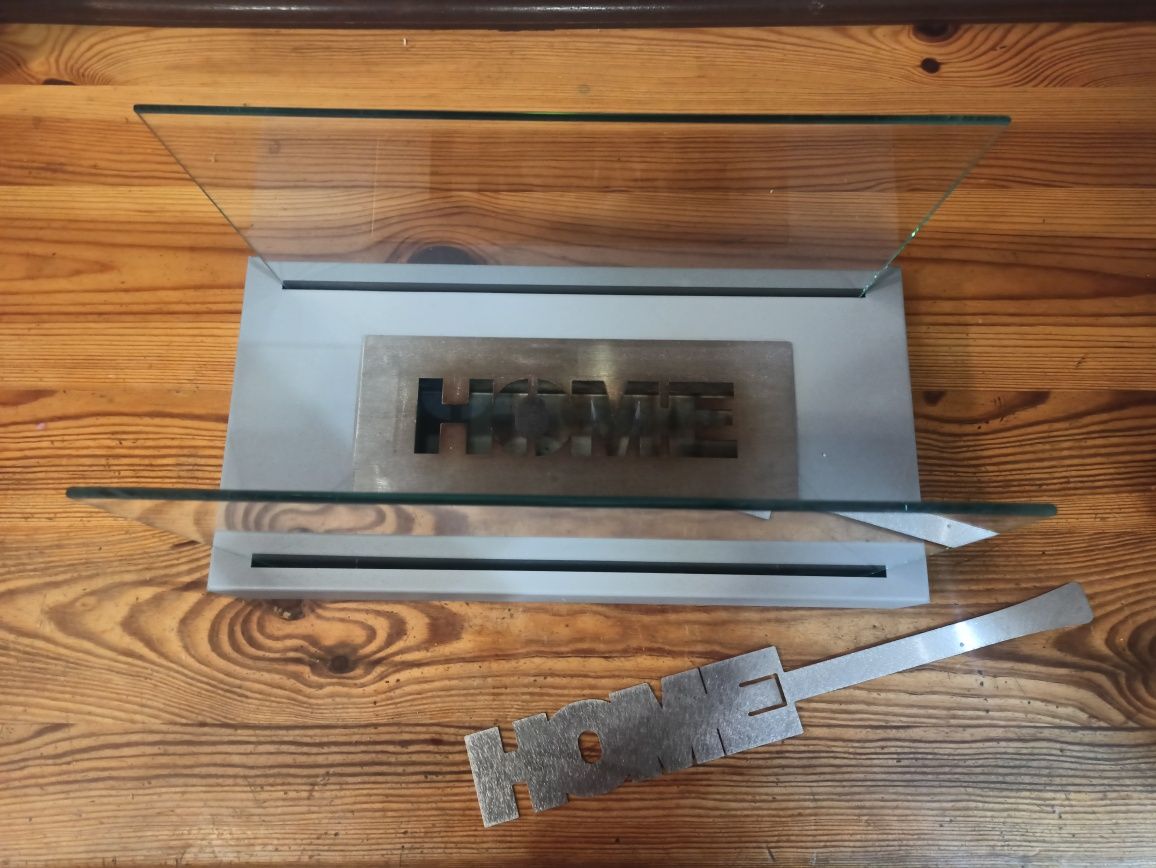 Biokominek home  srebrny