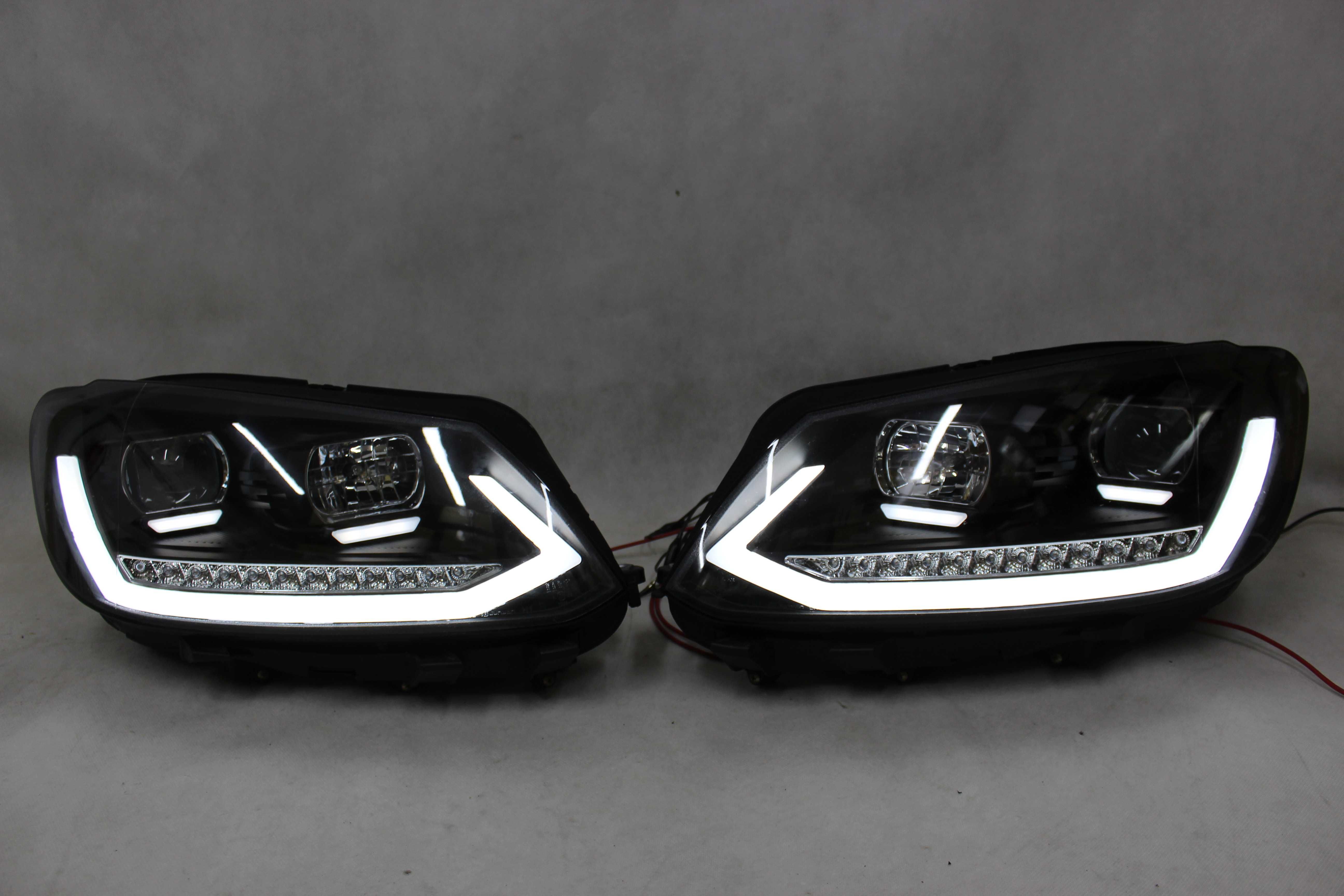 Lampy przednie przód VW TOURAN 2 II 10-15 CADDY LED NEON DYNAMICZNE