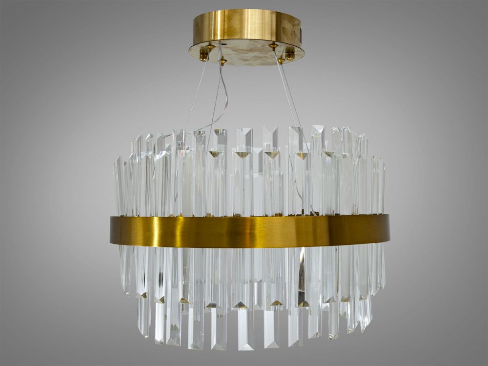 Люстра led 80w кришталева 40см