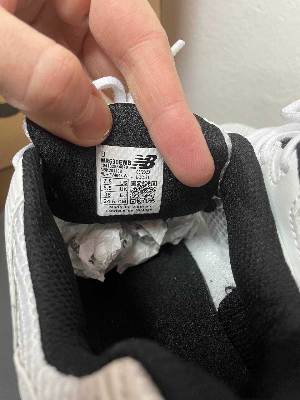 Кроссовки New Balance 530 white black / Нью Беленс 530 белые 37 38 39