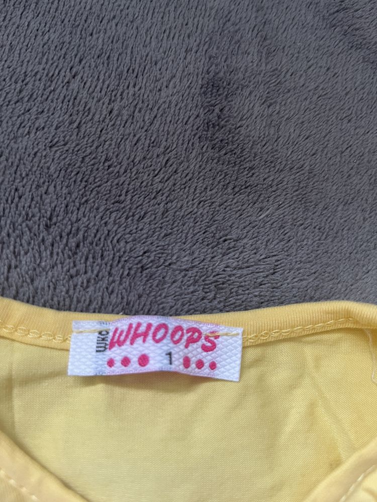 Żółta bluzka niemowlęca WKO Whoops r.86