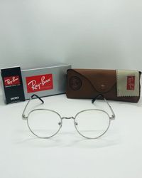 Круглые очки для стиля, имиджа|Оправа Ray Ban Round Metal 663 Silver