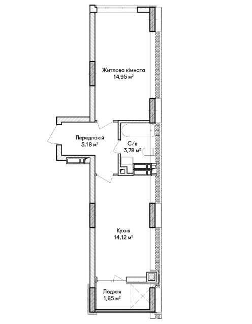ВИДОВА 1к квартира в Синергія Сіті. Сучасний ЖК