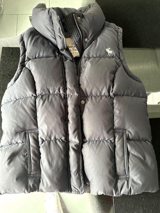 Abercrombie&Fitch bezrękawnik puchowy damski L/M, granatowy