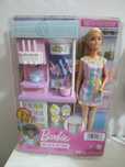 Lalka Barbie lodziarnia + PLAY DOH