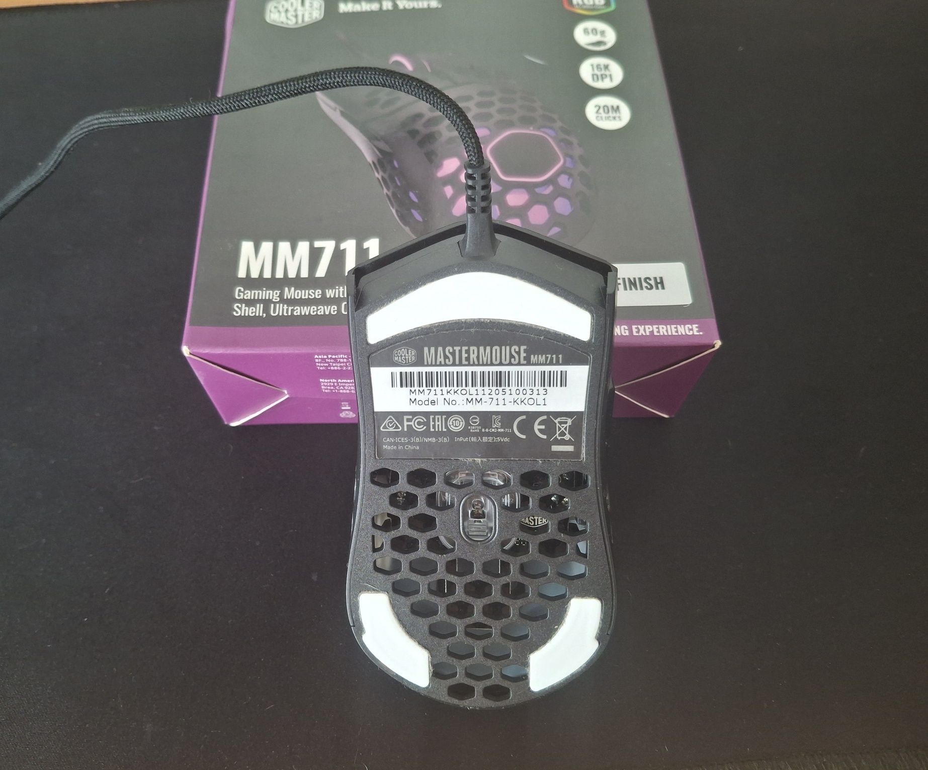 Rato gaming Cooler Master MM711 RGB