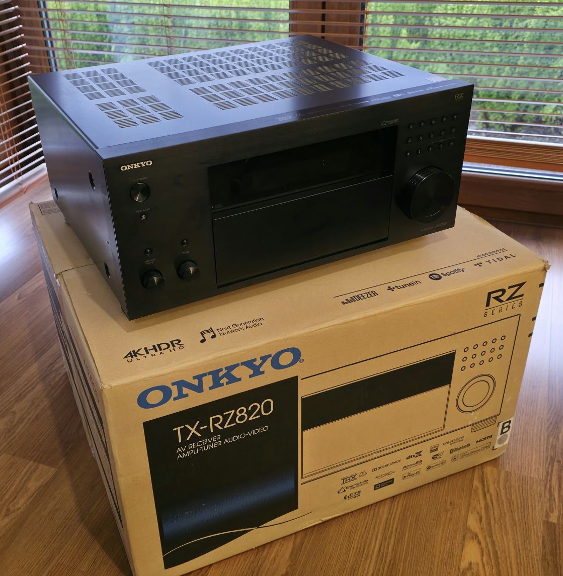 Onkyo TX-RZ820 –  klasa premium – stan bardzo dobry – pełen komolet