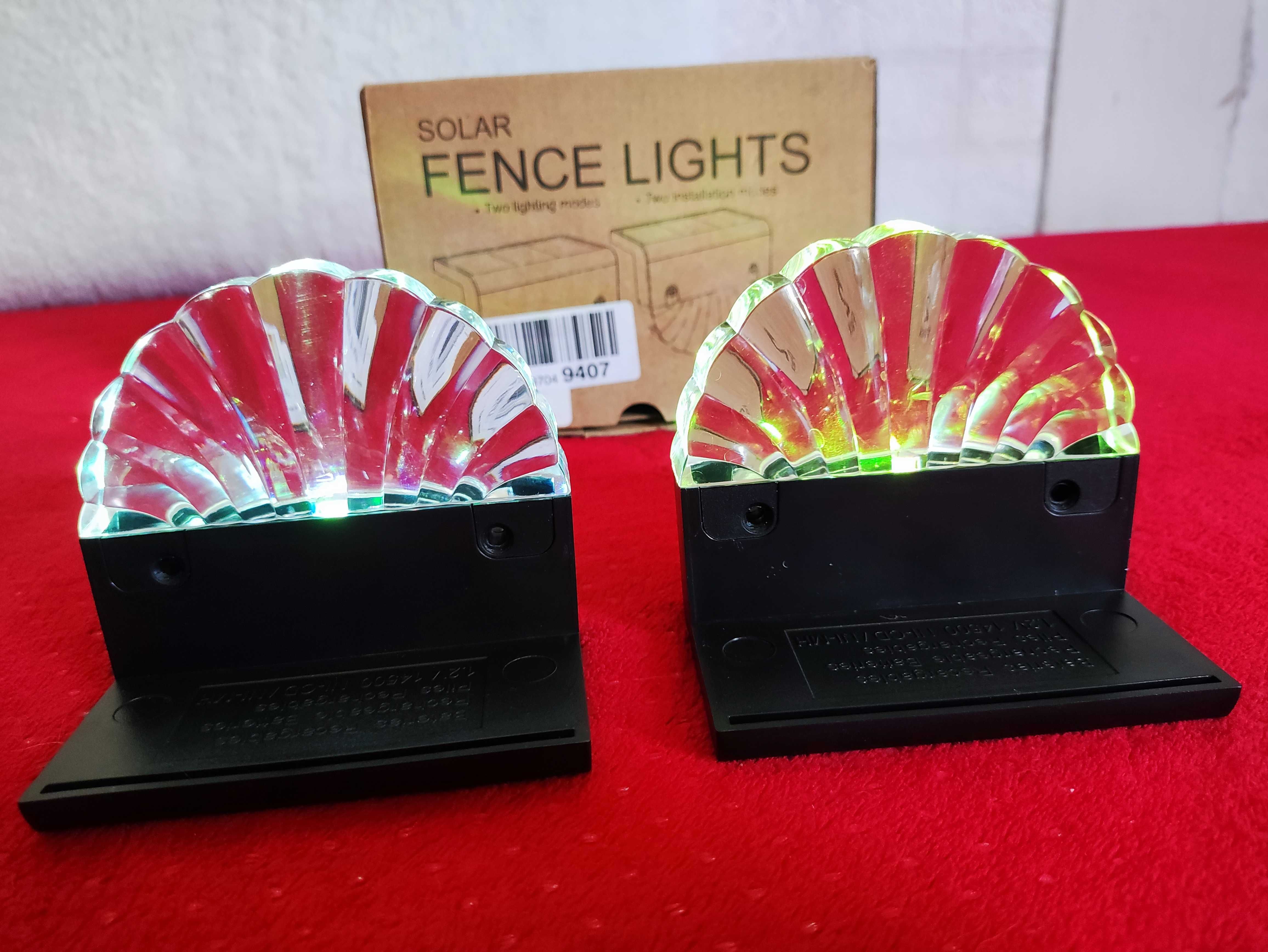 Lampki LED RGB Solarne kolorowe ogrodowe na działkę Lampy słoneczne