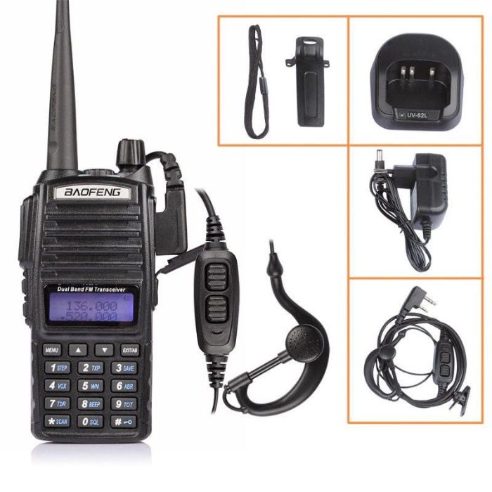 Baofeng UV82 HT 8W Radiotelefon Roblokowany Policja Straż Nowa Wersja