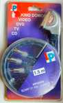 Kabel SCART-3xRCA (Cinch) 1.5m