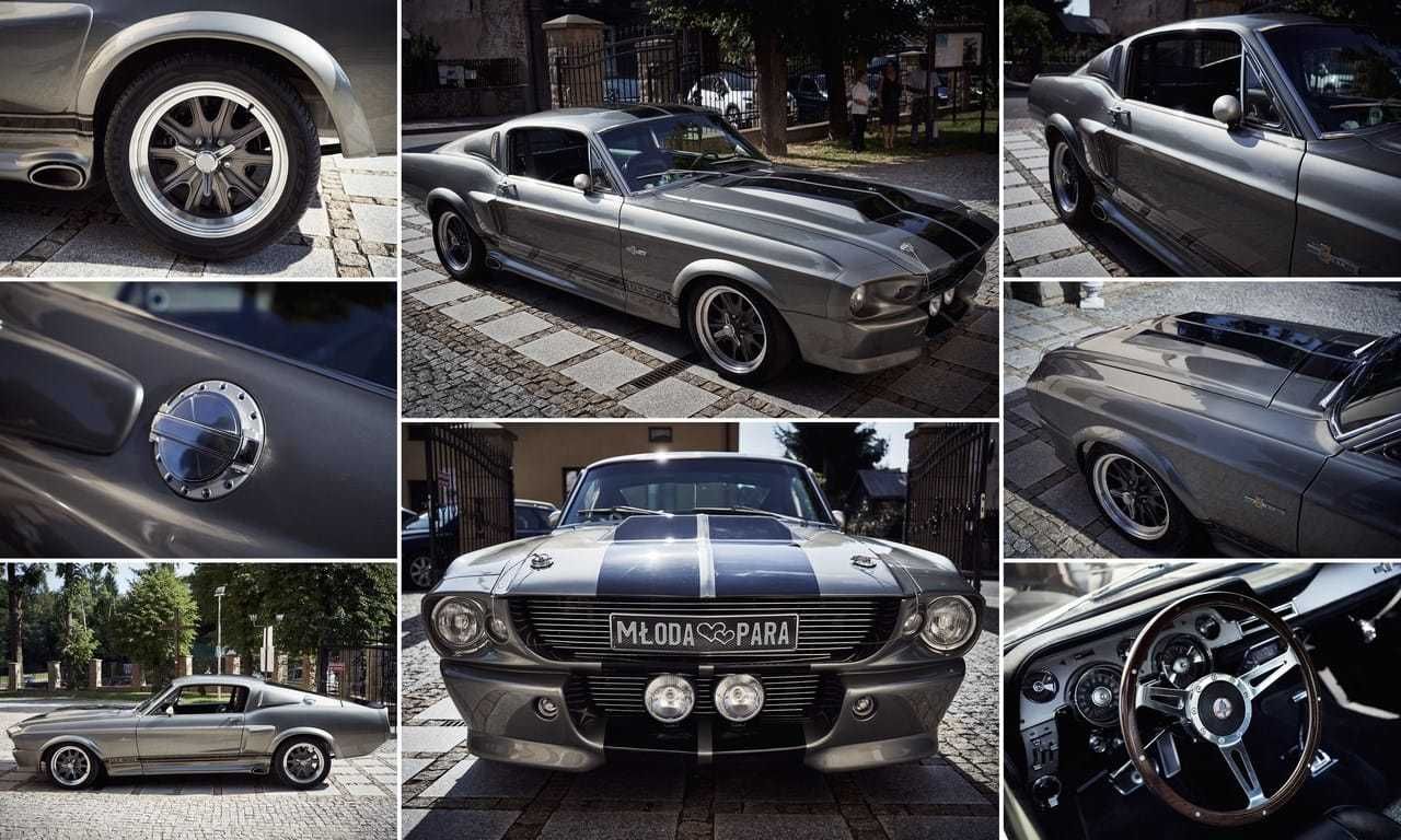 Wyjątkowy Mustang GT500 z 1967 stylizowany na Eleanor. Auto do ślubu.