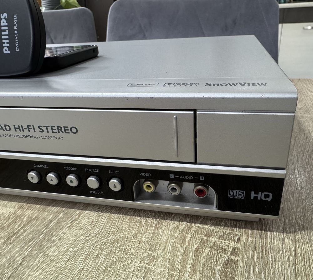 PHILIPS DVP3350V #Magnetowid VHS DVD #Combo #6 HD #Hi-Fi Stereo #Pilot