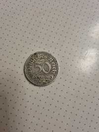Moneta 50 pffening z 1922 r