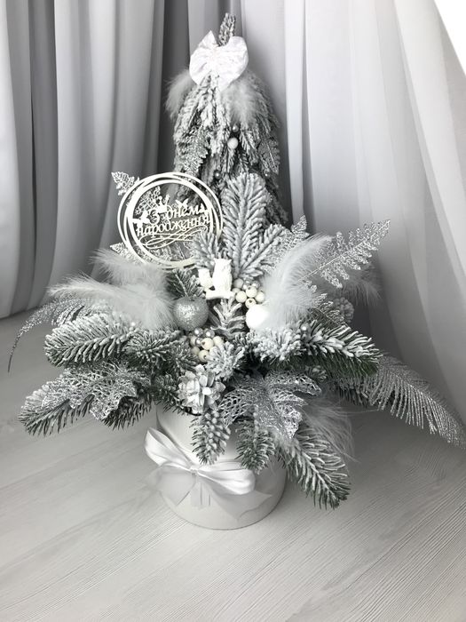 Вічний букет ручної роботи | Декор для дому Подарунок Новорічна ялинка