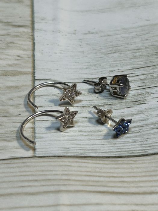 Сережки из серебра