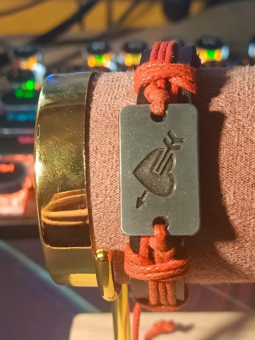 Bransoletka skórzana wykonana ręcznie HandMade męska Unisex