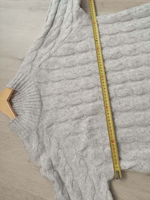 Długi sweter, sukienka sweterkowa, pół golf, oversize, rozmiar S / 36