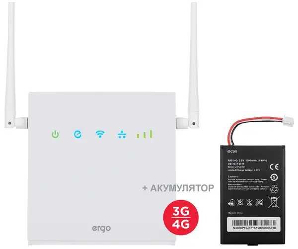 продам 4G WI-FI роутер ERGO R0516B з акумулятором