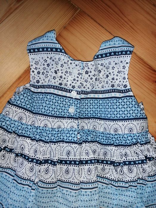 Sukienka H&m niebieska niemowlęca