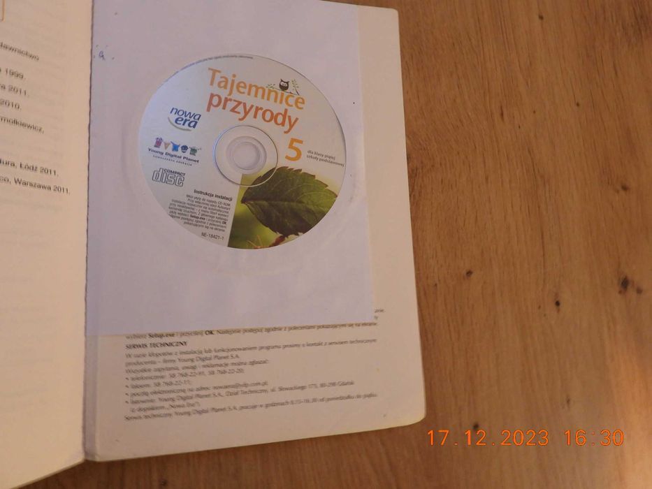 Przyroda. Tajemnice przyrody SP kl.5 Podręcznik. Płyta CD