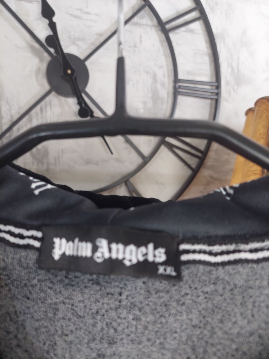 Bluza z napisem Palm Angels welurowa atrakcyjna roz  około 40 /42