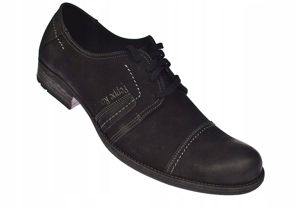 Półbuty męskie skórzane eleganckie wizytowe Polskie M36 roz. 42