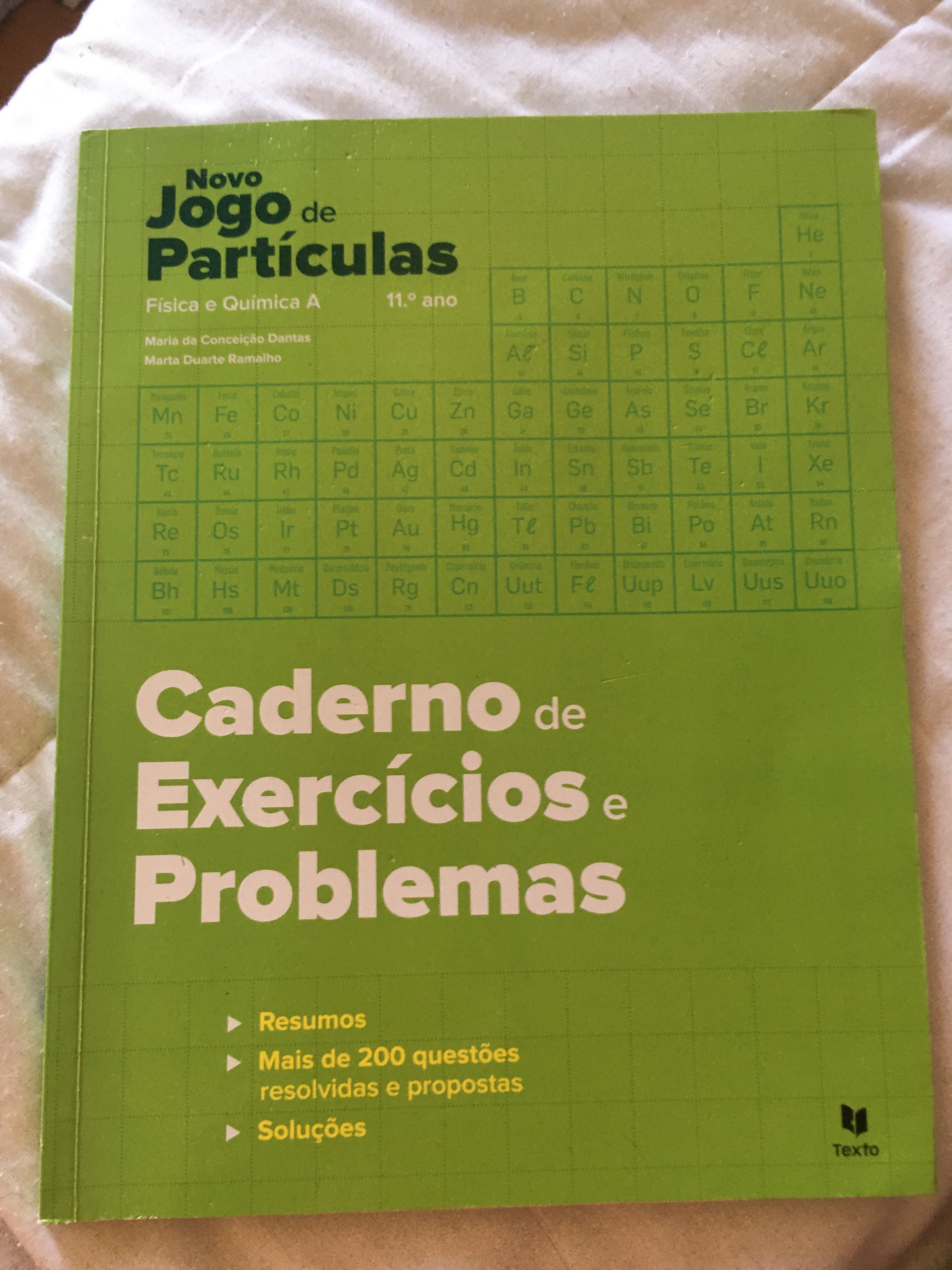 (Novo) jogo de partículas caderno de exercícios e problemas + prep. Ex