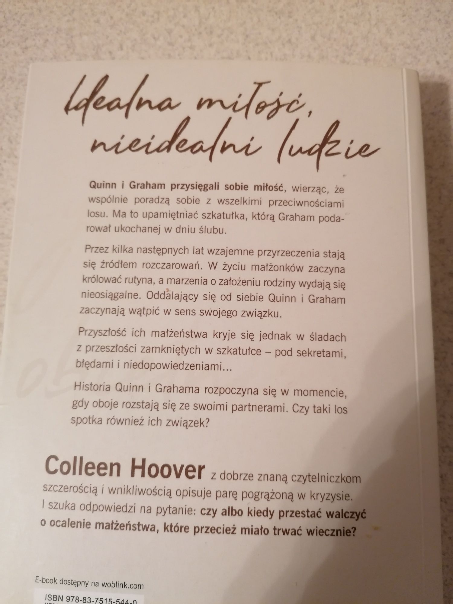 Książka "Wszystkie nasze obietnice" Colleen Hoover