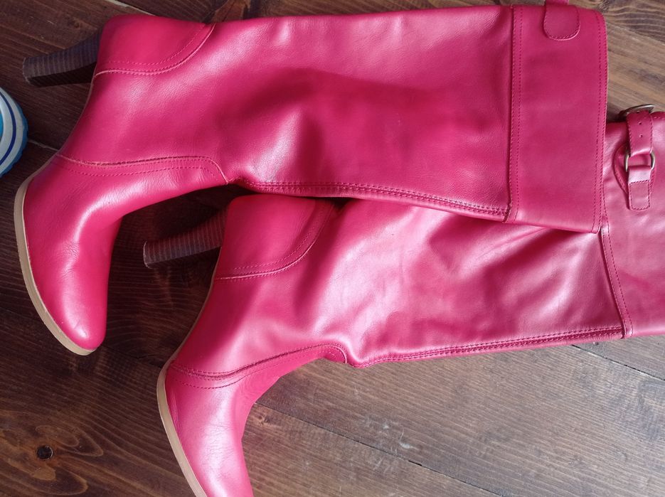 Kozaki damskie skórzane