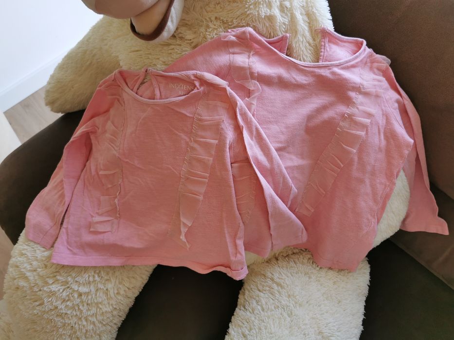 Bluzeczki dla bliźniaczek 92 i 98