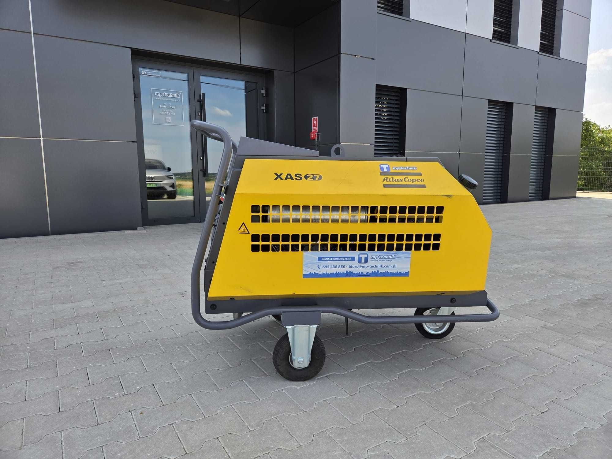 Przenośny kompresor śrubowy – ATLAS COPCO XAS27 – NOWY
