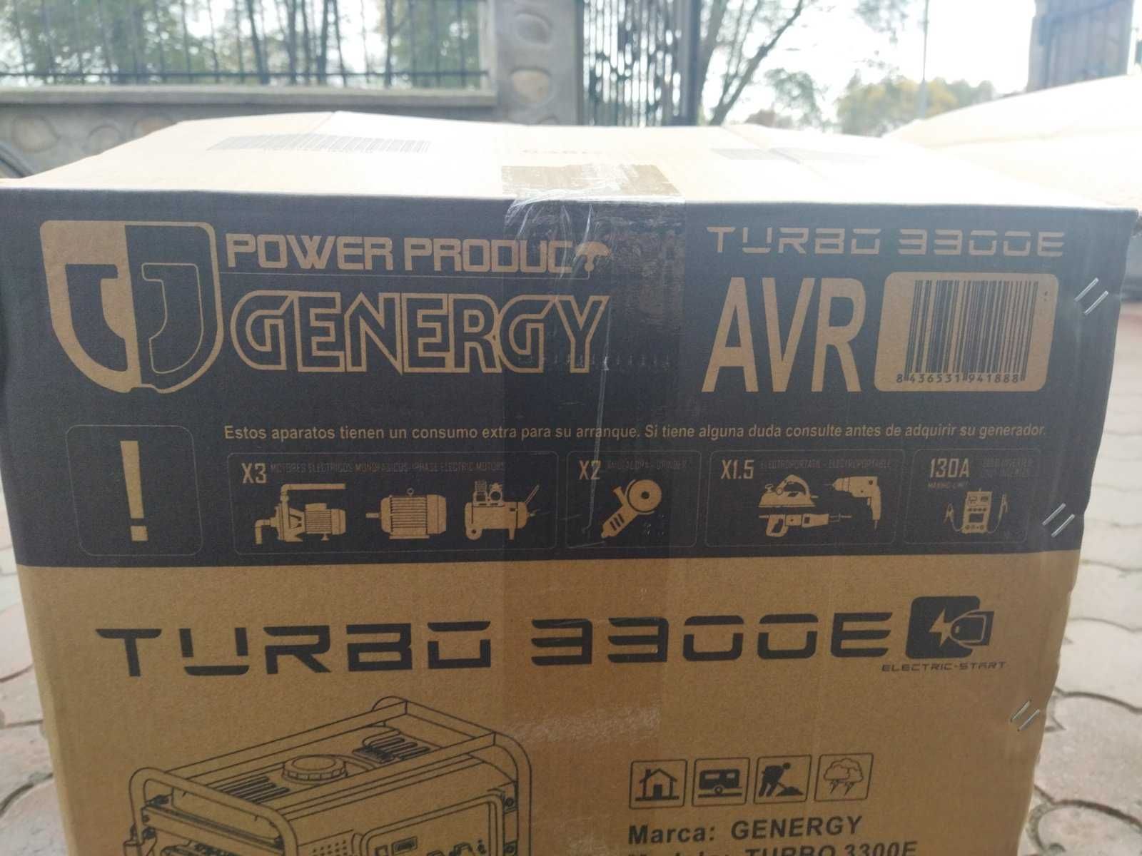 Бензиновый генератор Genergy TURBO-3300E (3,3 кВт)