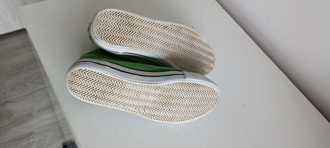 Zielone trampki H&M rozmiar 34