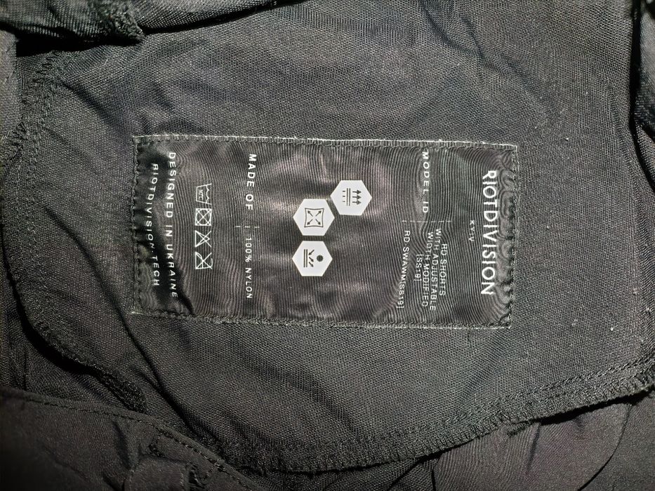 Riot Division RD Shorts with adjustable BLACK width modified RD-SWAWM