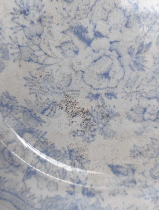 2 Pratos Antigos Azuis