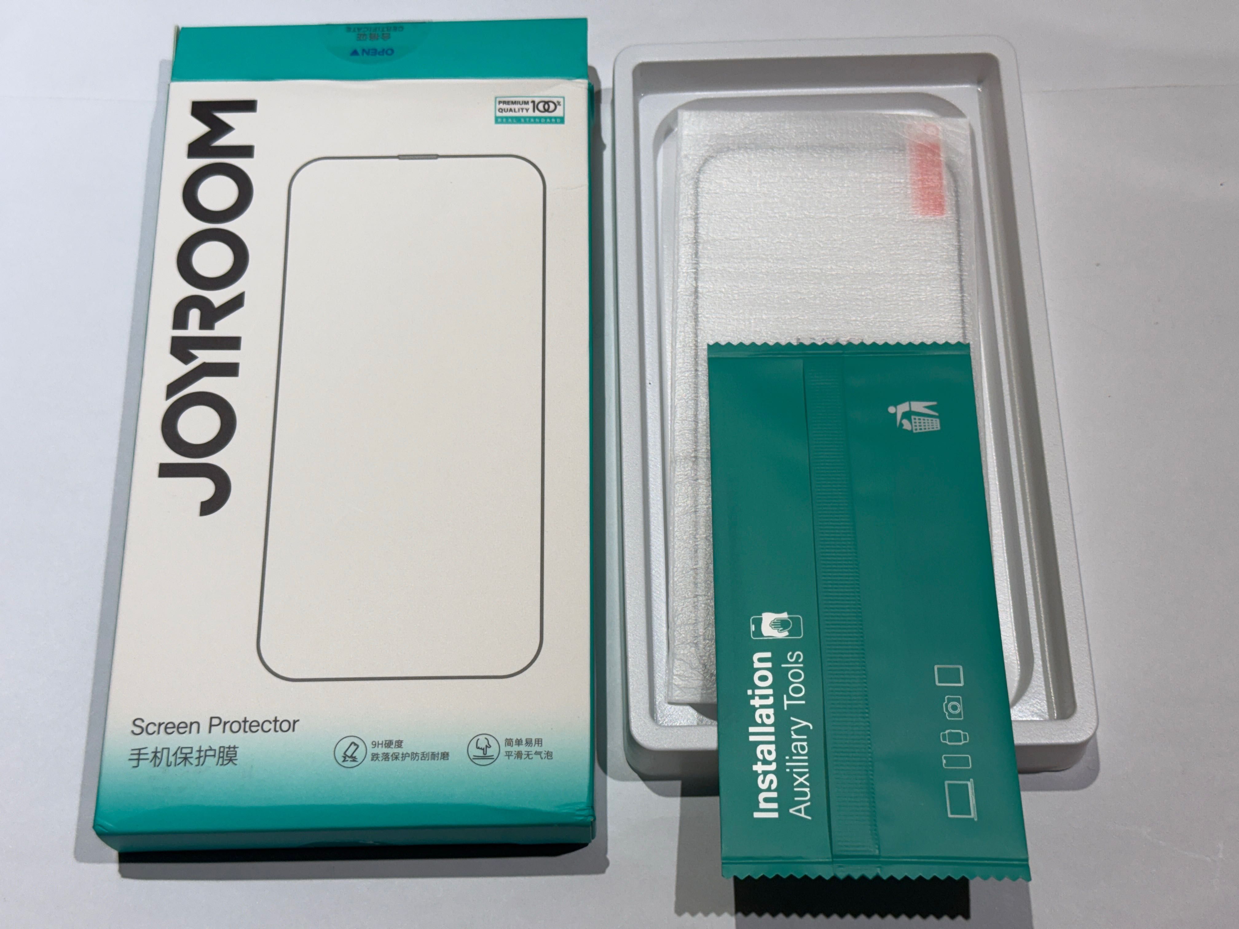 Szkło hartowane JOYROOM 9D HD z ramką do iPhone'a 16 Pro -2szt.