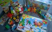 Komplet 3 zestawów LEGO Duplo Mikołaj Pociąg Pizza dzień dziecka